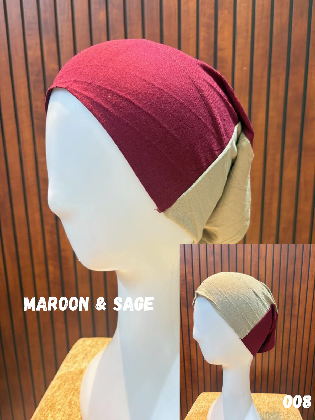 Dual Color Tube Hijab Caps - Image 10