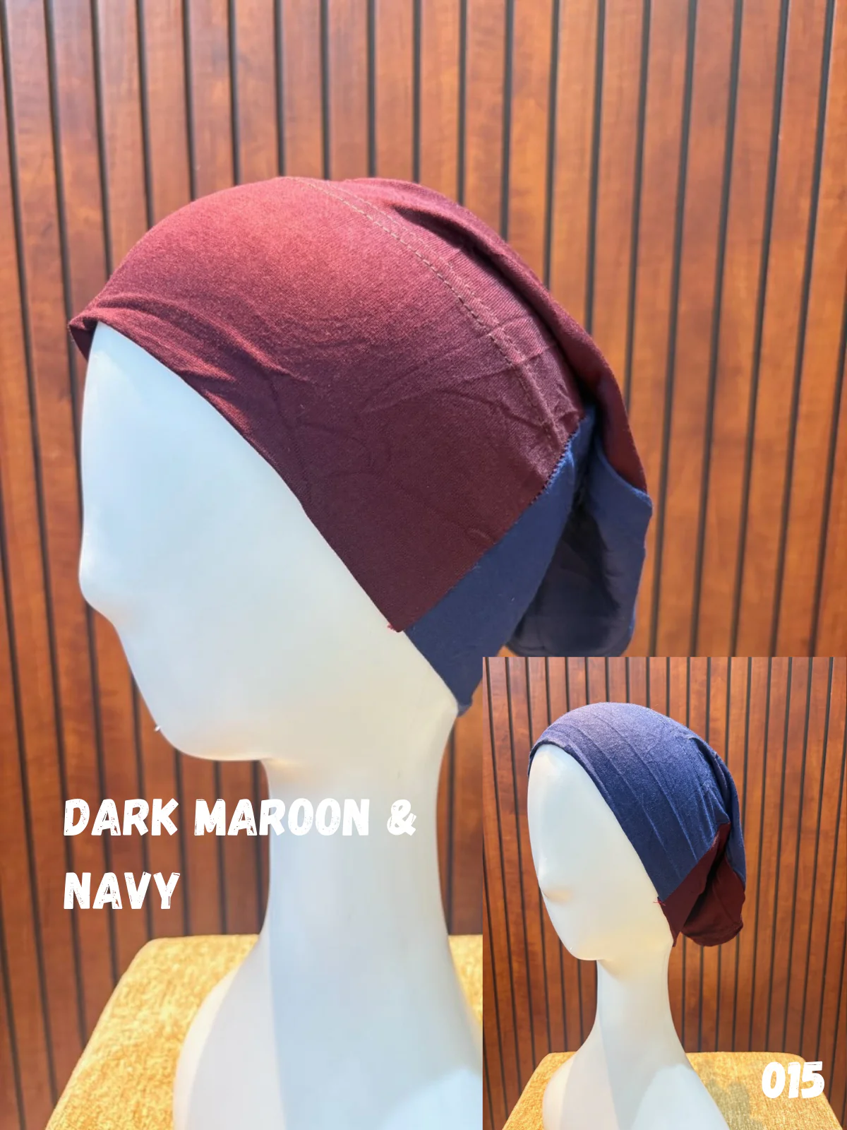 Dual Color Tube Hijab Caps - Image 14