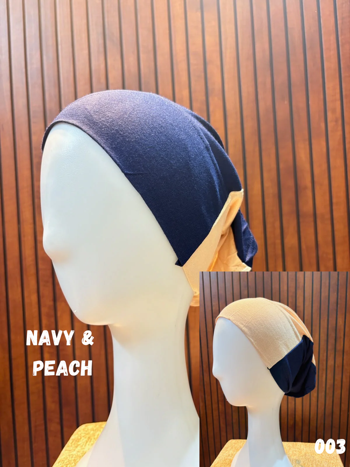 Dual Color Tube Hijab Caps - Image 4