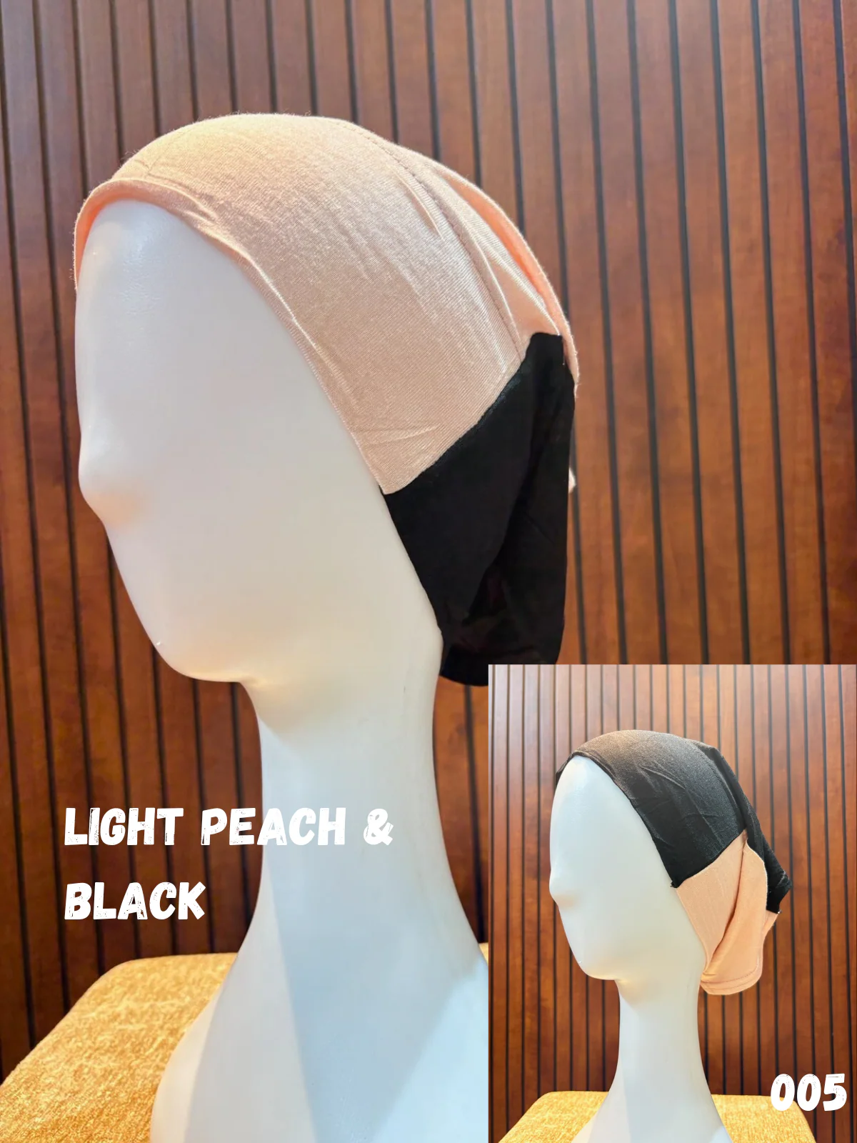 Dual Color Tube Hijab Caps - Image 6