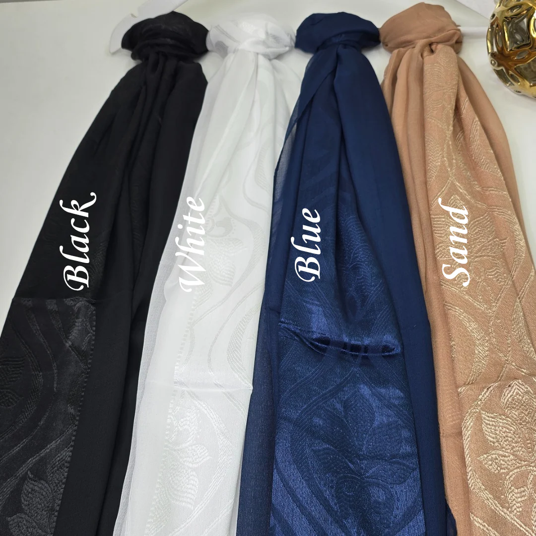 Georgette Satin Hijabs Print 2 - Image 4