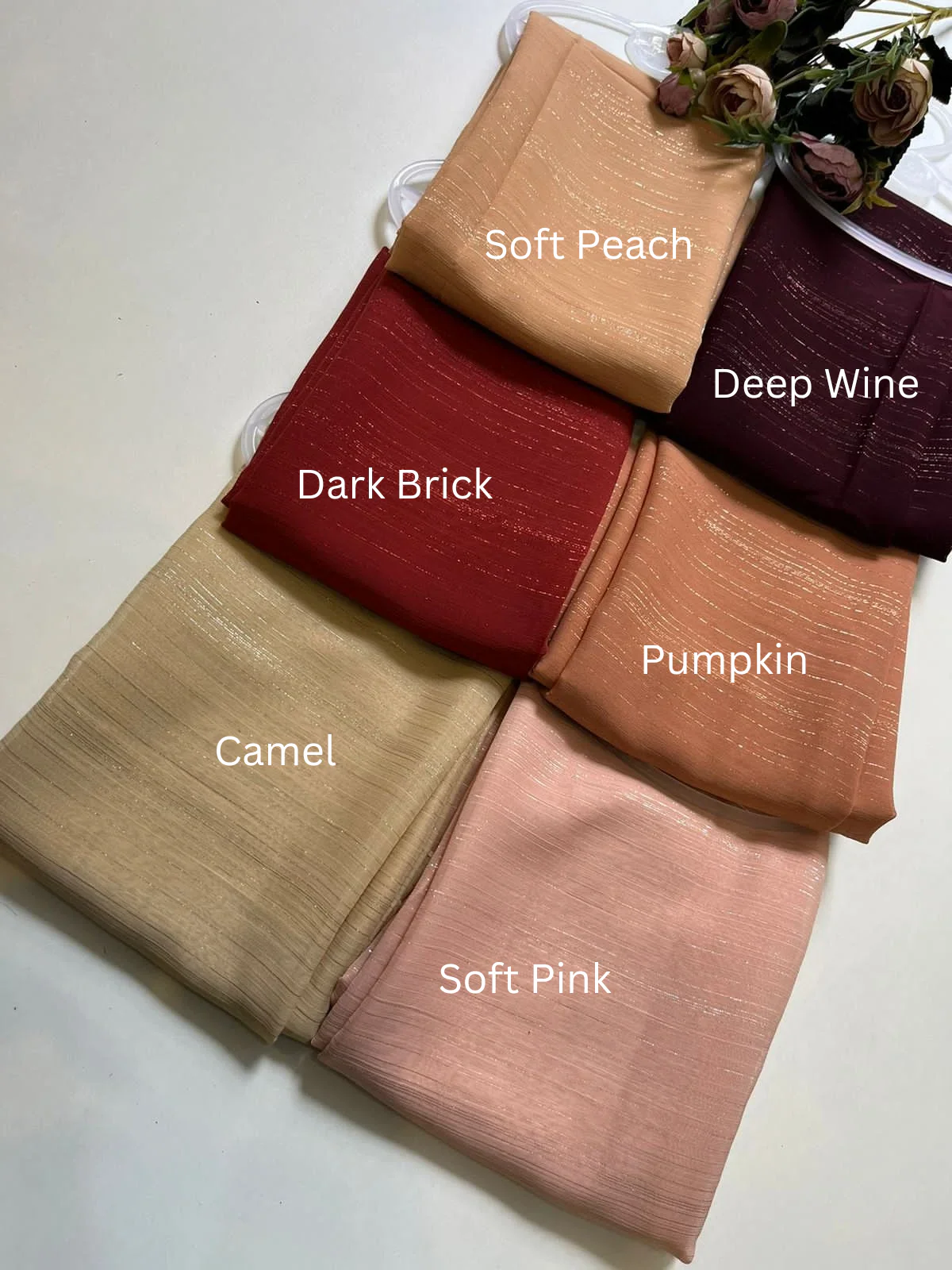 Georgette Shimmer Hijabs - Image 4