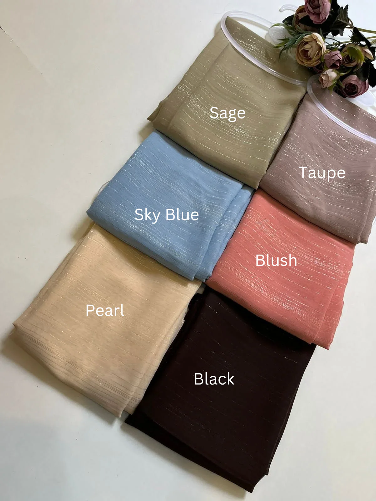 Georgette Shimmer Hijabs - Image 7