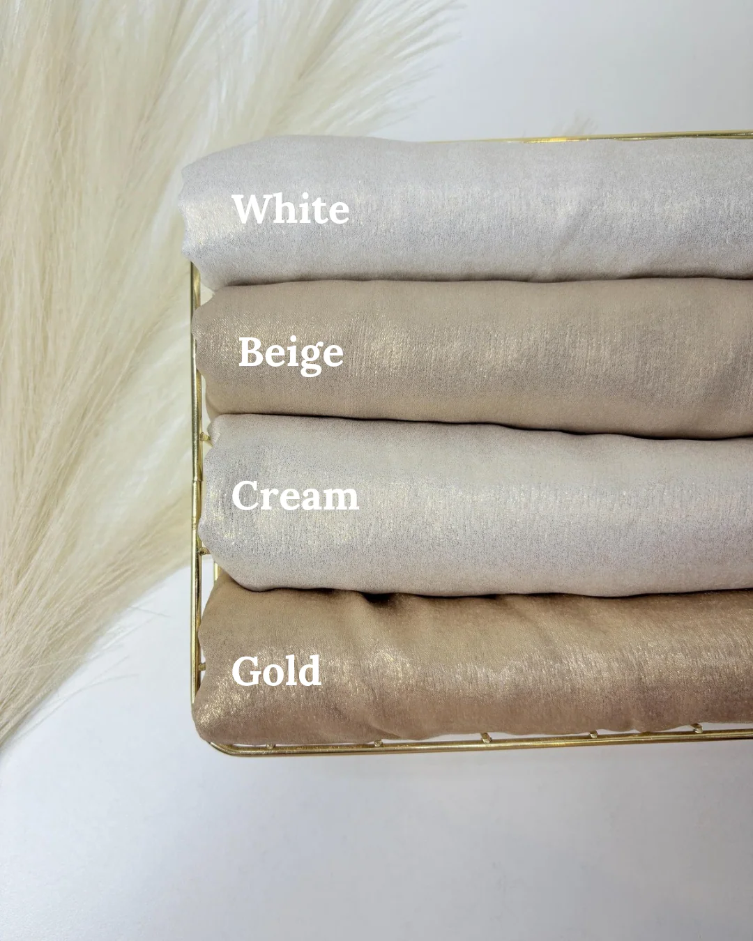 Gold Foil Velvet Satin Hijabs - Image 6