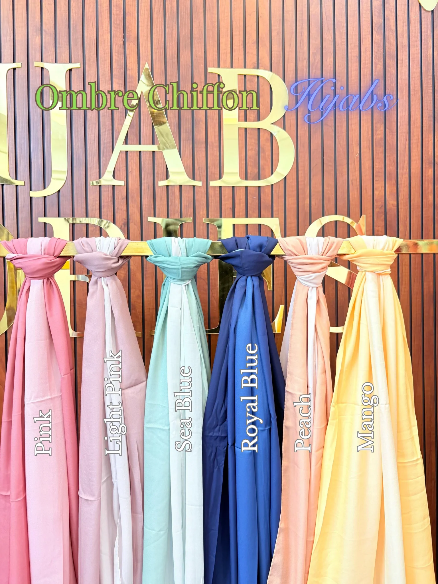 Ombre Chiffon Hijabs - Image 3