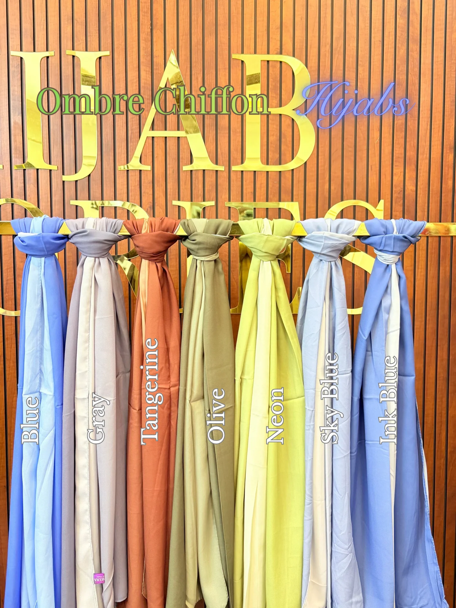 Ombre Chiffon Hijabs - Image 4