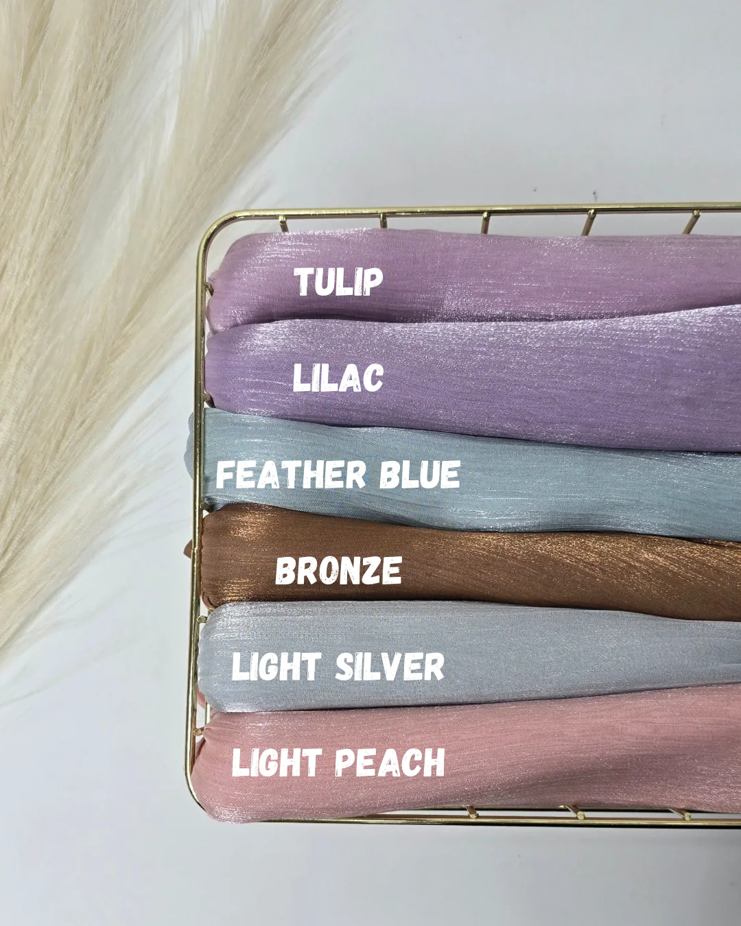 Organza Shimmer Hijabs Summer 25 Edition - Image 3