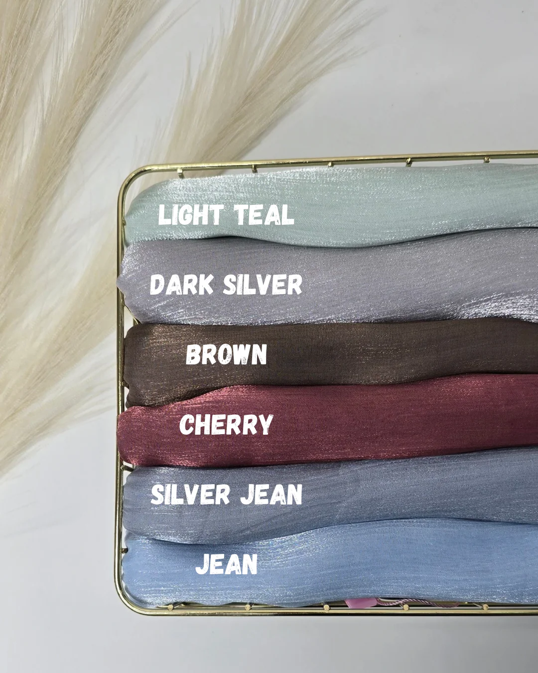 Organza Shimmer Hijabs Summer 25 Edition - Image 4