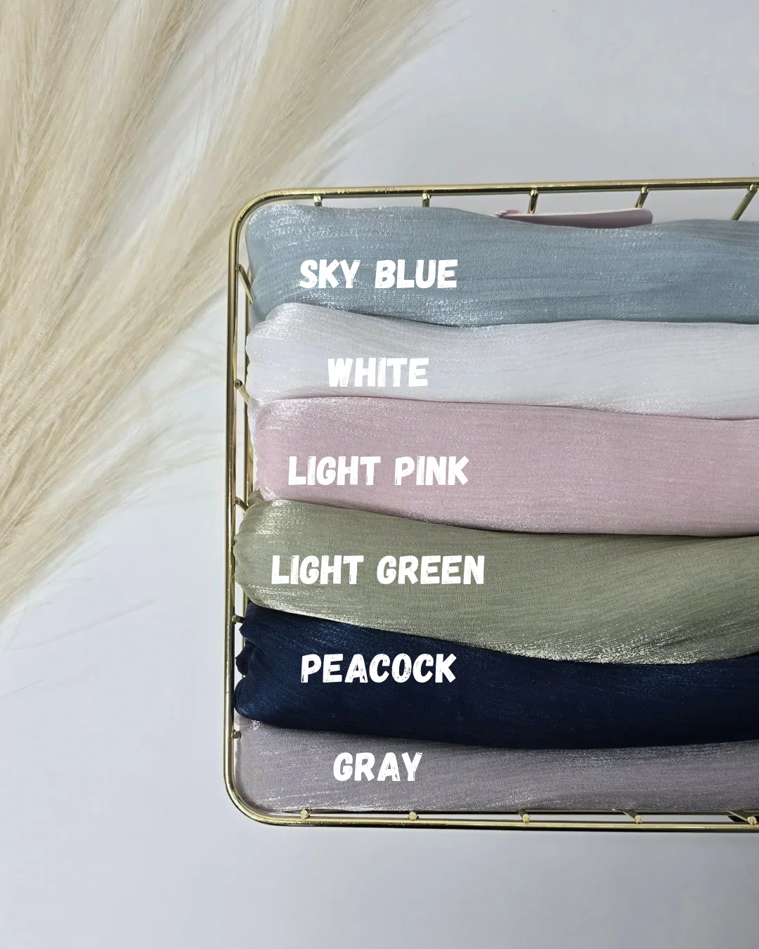 Organza Shimmer Hijabs Summer 25 Edition - Image 5