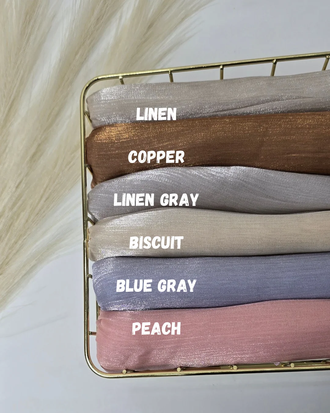 Organza Shimmer Hijabs Summer 25 Edition - Image 6