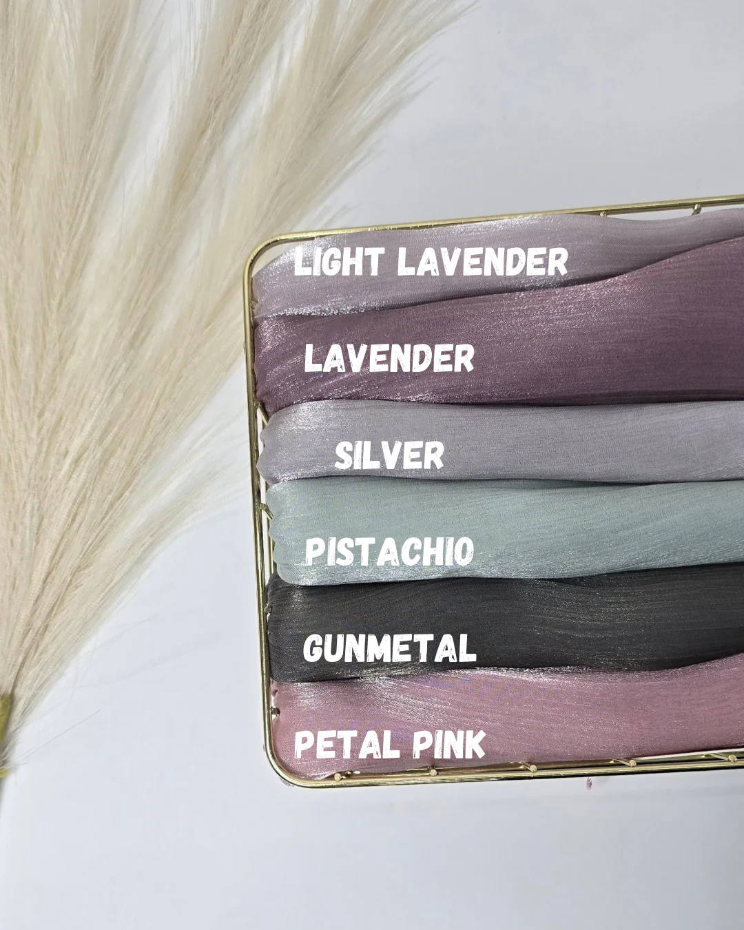 Organza Shimmer Hijabs Summer 25 Edition - Image 7