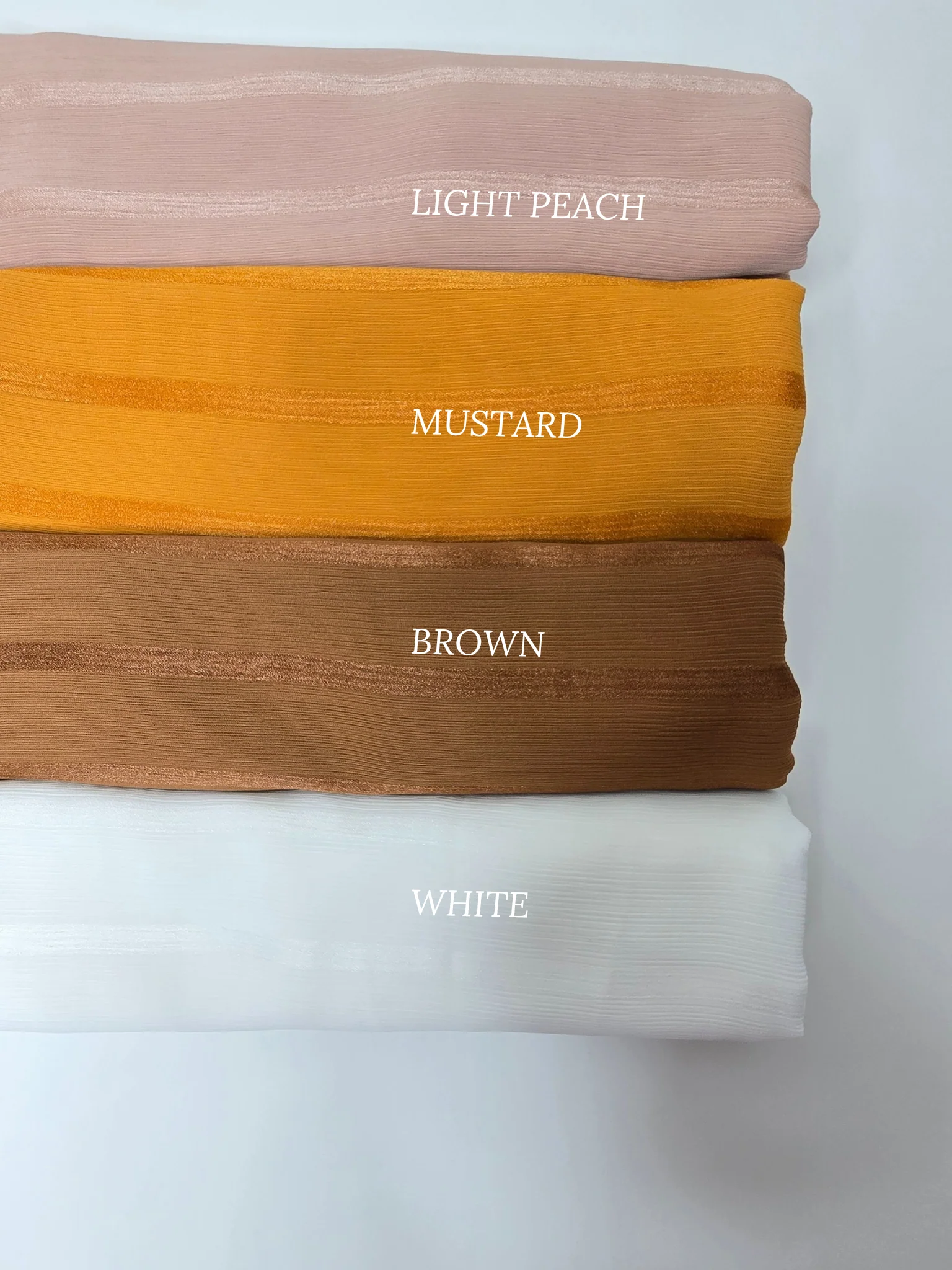 Premium Muna Chiffon Stripes Hijabs - Image 4