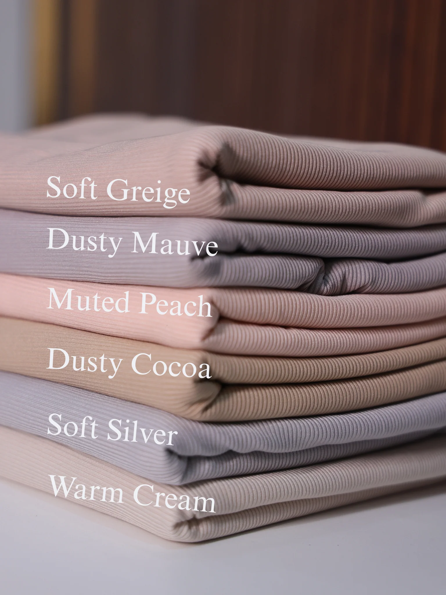 Yusraa Ribbed Jersey Hijabs Winter Edition 25' - Image 3