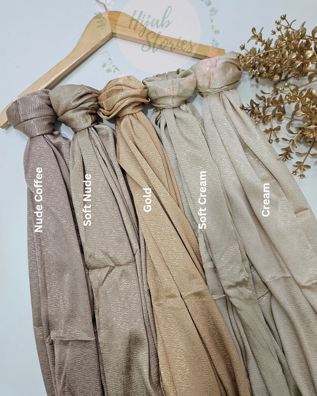 Satin Crush Textured Hijabs - Image 3