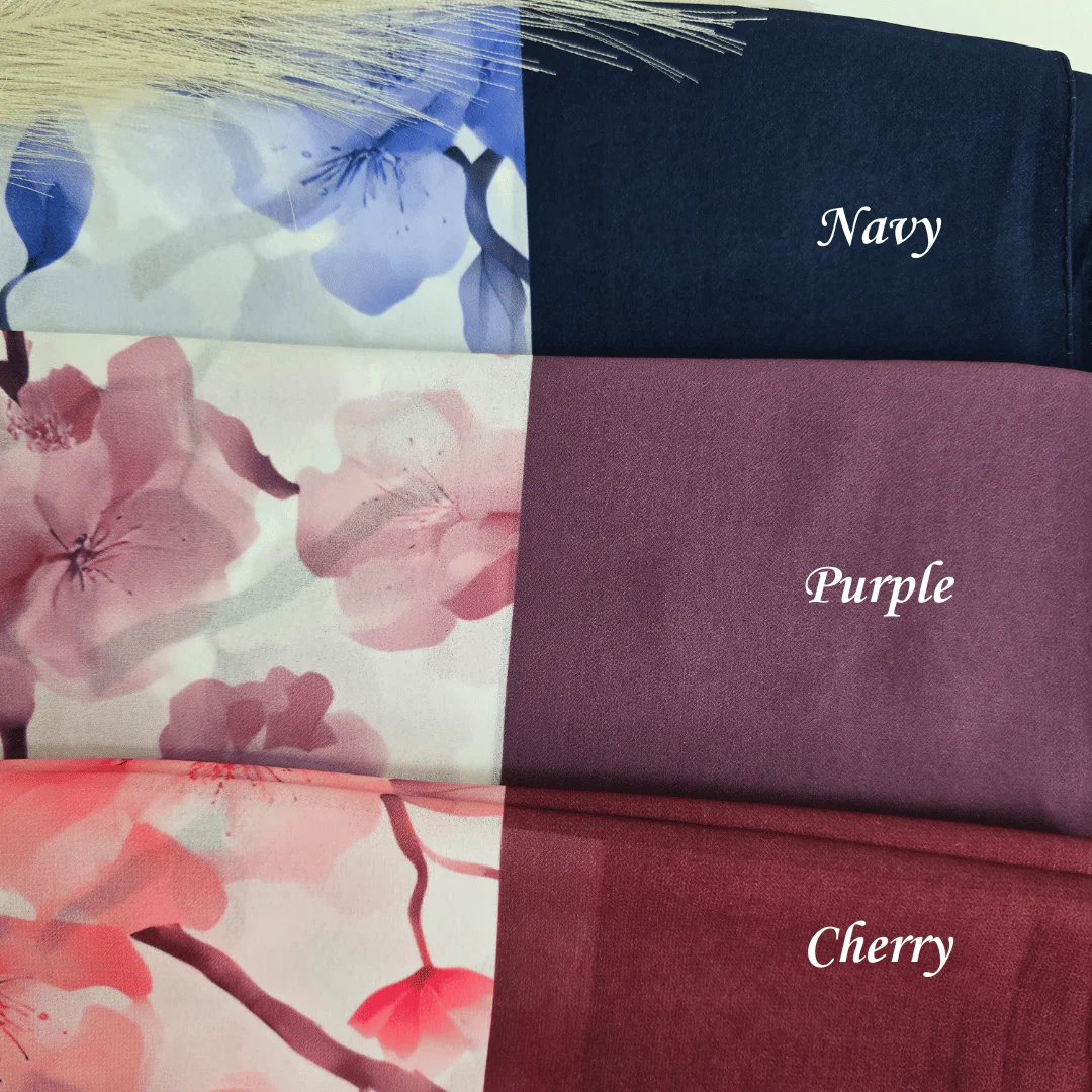 Zera Chiffon Printed Hijabs - Image 3