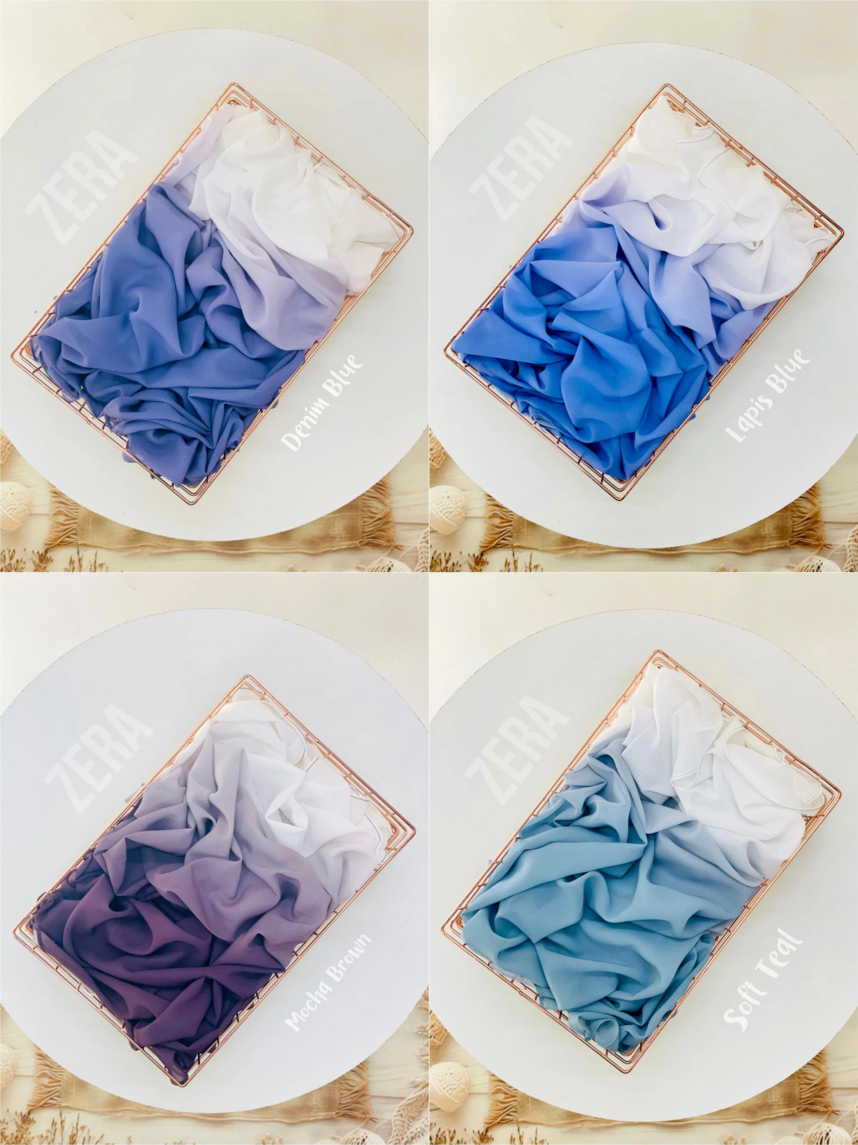 Zera Premium Ombre Malaysian Heavy Chiffon Hijabs 2M - Image 5