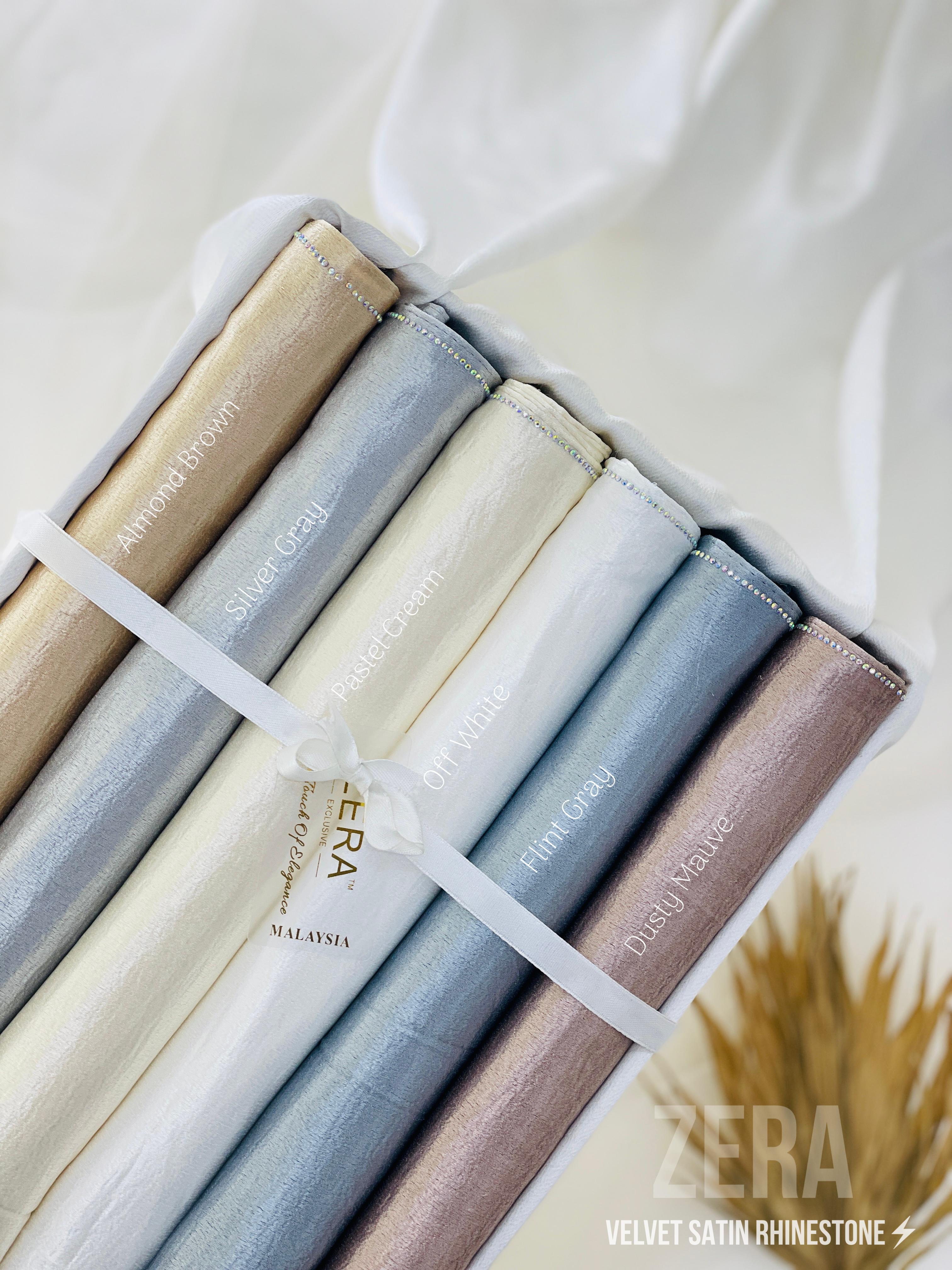 Zera Premium Velvet Satin Rhinestone Hijabs - Image 3