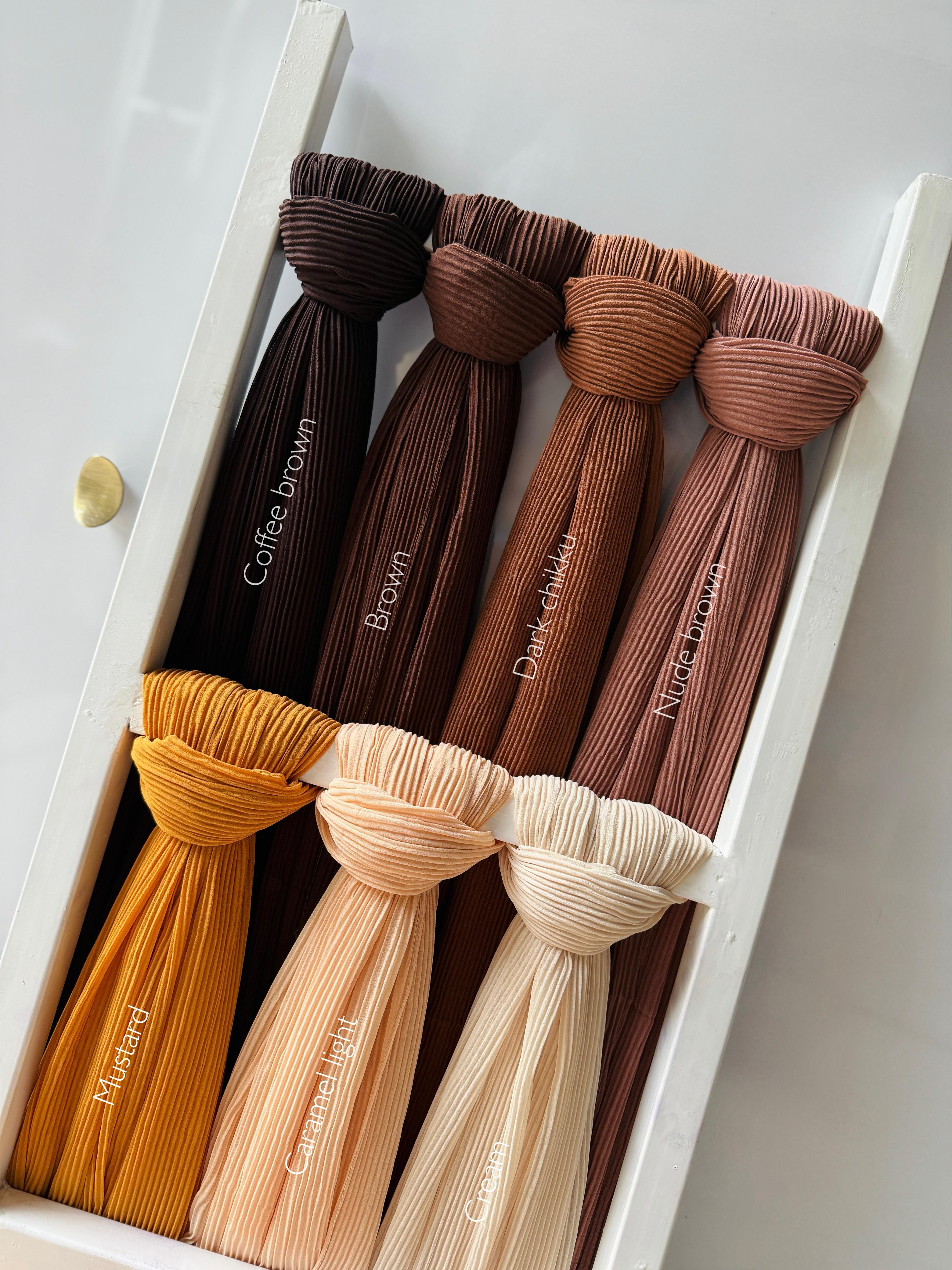 Zera Ribbed Chiffon Hijabs - Image 4